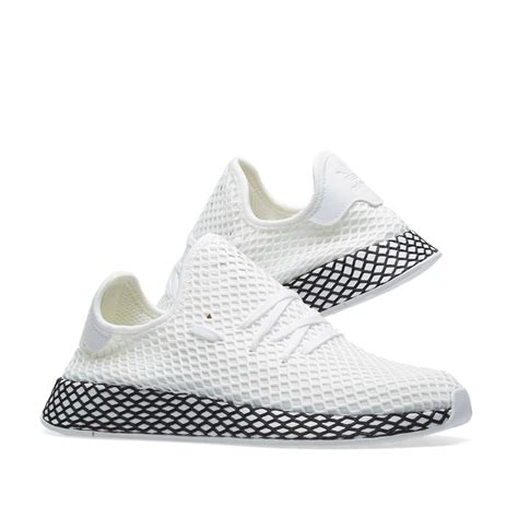 adidas schuhe deerupt weiß blau|Buy Deerupt Runner 'White Black' .